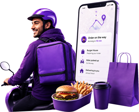 Food Delivery System order and dispatch console